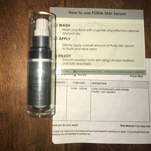 New PURIA Anti Aging Skin Serum